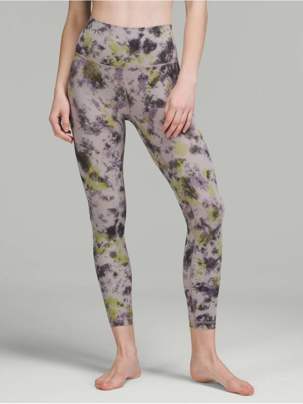 Lululemon Align High-Rise Pant 25" - Radial Tie Dye Mauve Grey Multi Legging